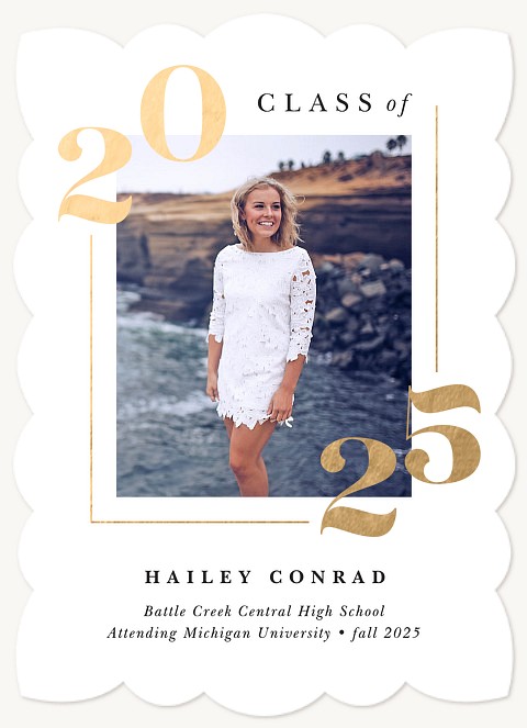 Numeral Corners Graduation Announcements