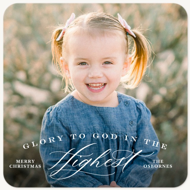 Arched Greeting Photo Holiday Cards