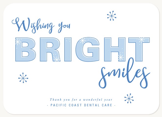 Bright Smiles Business Holiday Cards