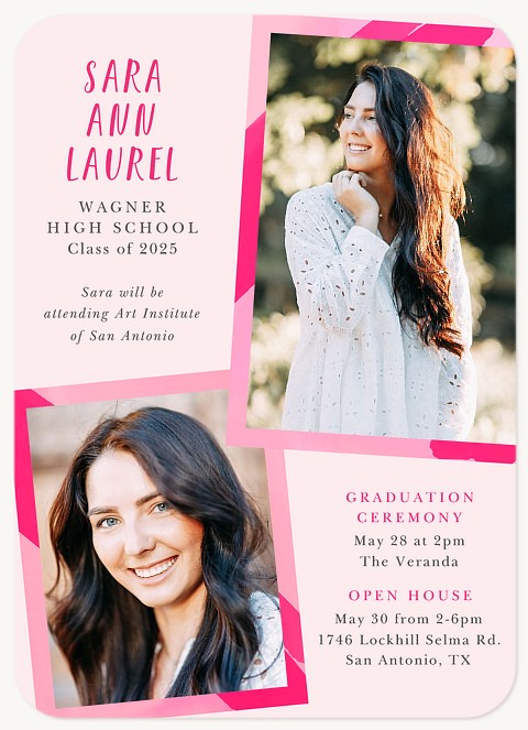 Painterly Snapshots Graduation Announcements