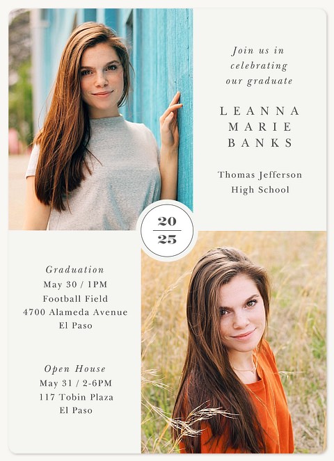 Modern Essential Graduation Announcements