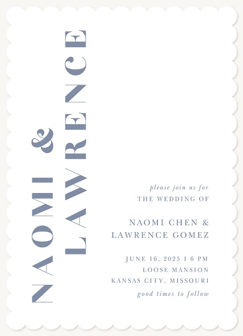 Modern Duo Wedding Invitations