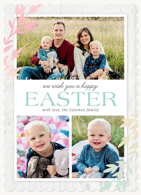 Pastel Laurels Easter Cards