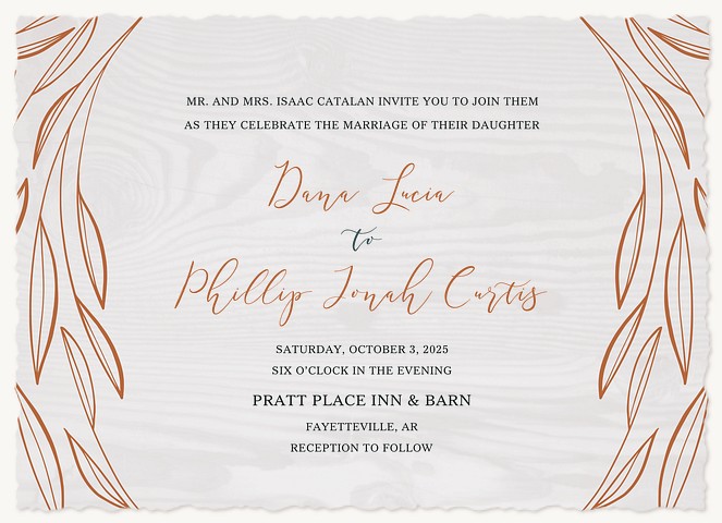 Falling for You Wedding Invitations