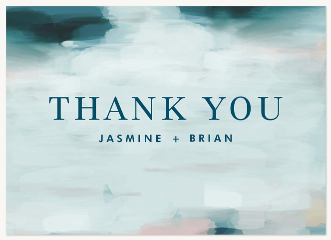 Painterly Wedding Thank You Cards