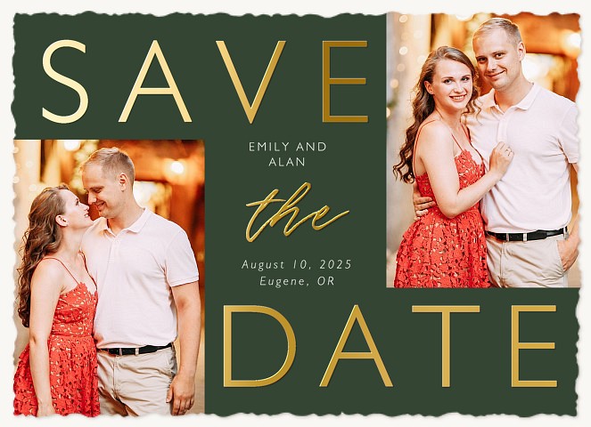 Contemporary Save the Date Cards