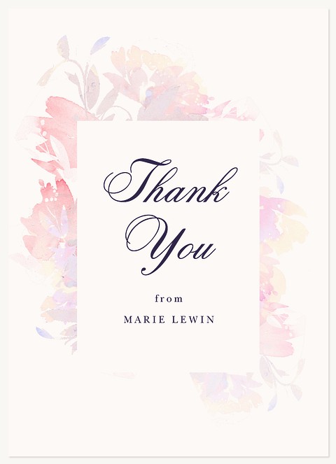 Spring Blush Thank You Cards 