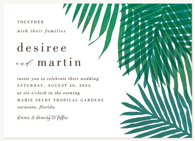 Tropical Breeze Wedding Invitations