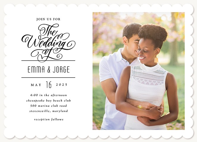 Pen & Ink Wedding Invitations