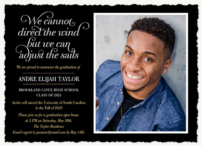 Adjust the Sails Graduation Announcements