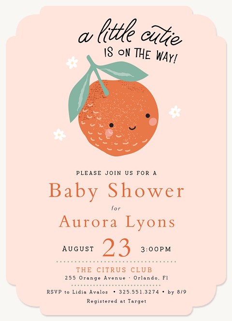 Little Cutie Baby Shower Invites