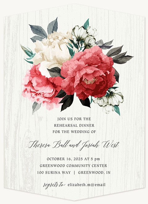 Rustic Chic Rehearsal Dinner Invitations