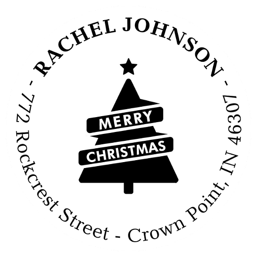 A Merry Message | Custom Rubber Stamps