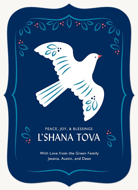 Peaceful Dove Rosh Hashanah cards