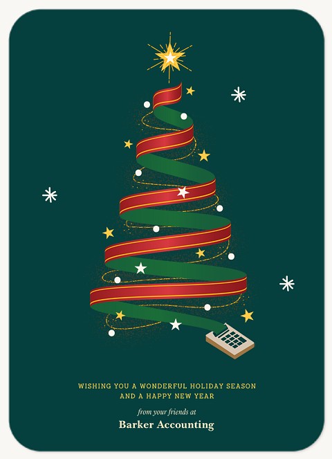 Accounting Tree Business Holiday Cards