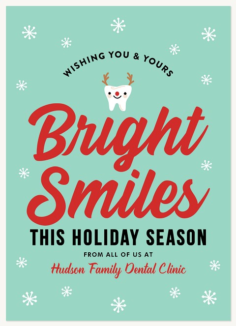 Bright Smiles Business Holiday Cards