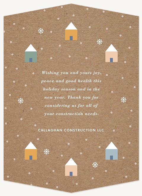 Scandinavian Kraft Business Holiday Cards