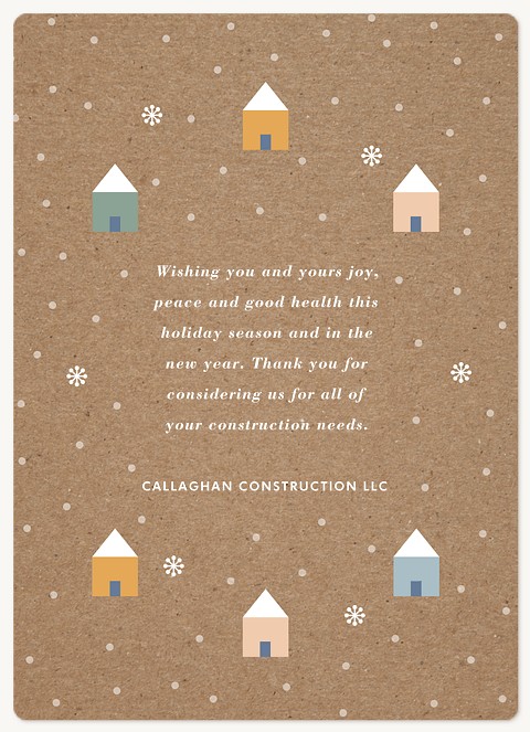 Scandinavian Kraft Holiday & Christmas Magnet Cards