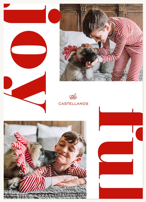 Contemporary Joy Christmas Cards