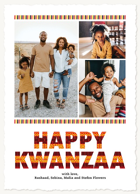 Festive Geometry Kwanzaa Cards