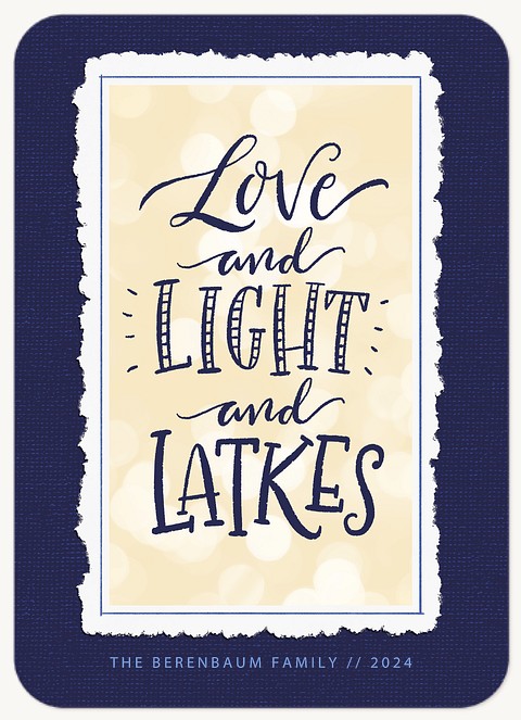 Sweetly Lettered Hanukkah Cards