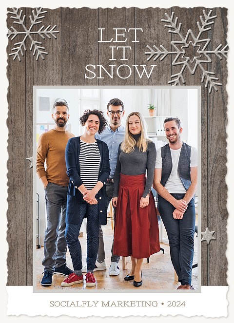 Let It Snow Business Holiday Cards