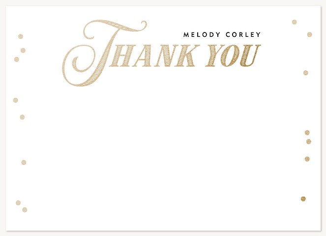 Elegant Gratitude Graduation Thank You Cards