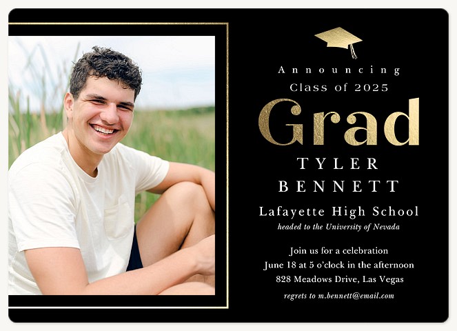 Honorable Grad Graduation Invitations