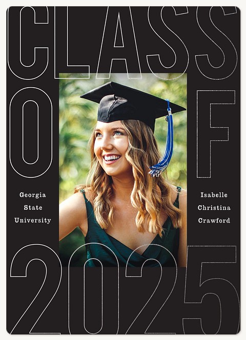 Stenciled Class Graduation Cards