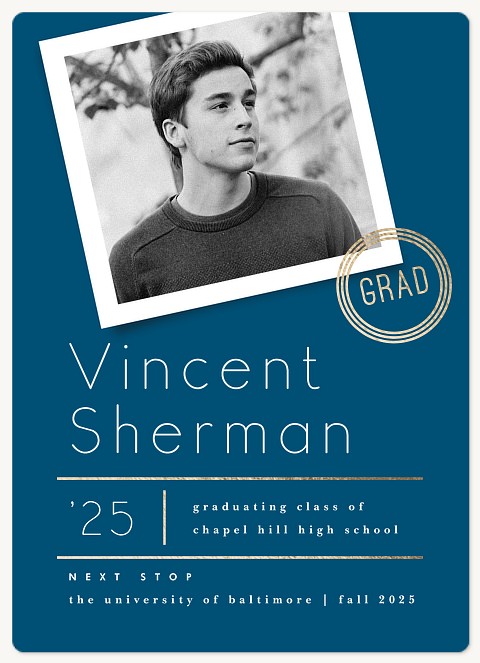 Shimmering Seal Graduation Announcements