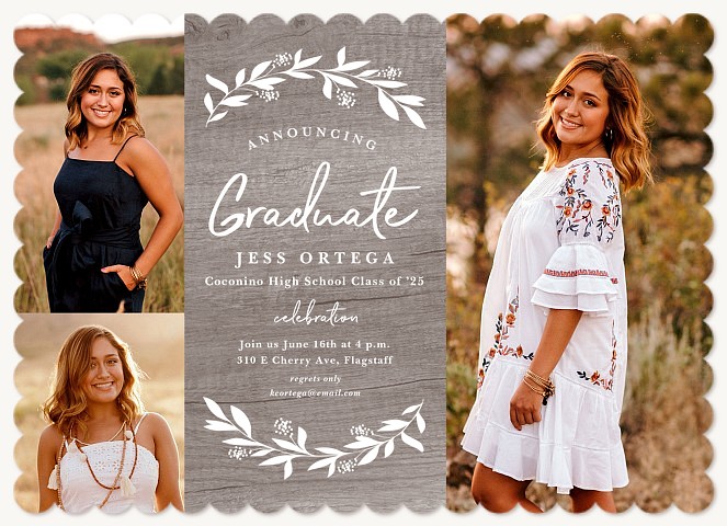 Rustic Branches Graduation Announcements