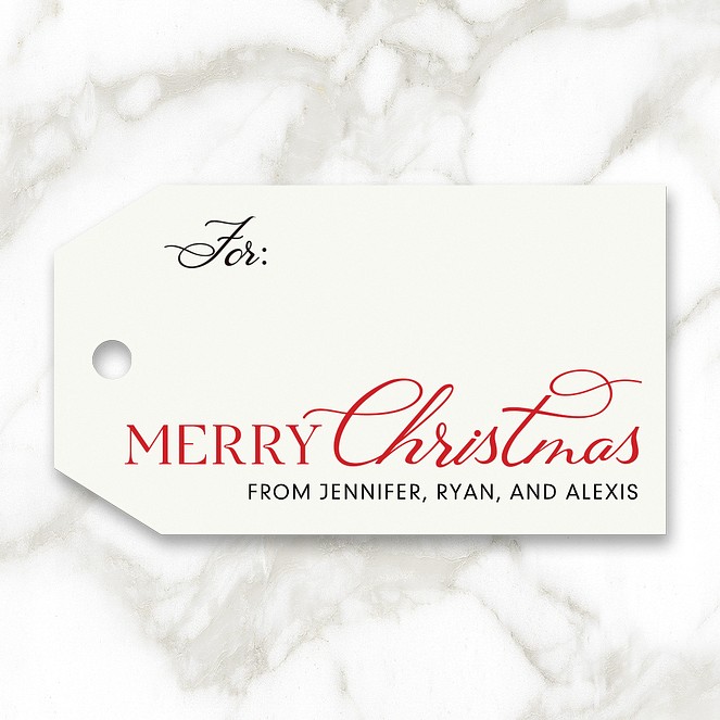 Fanciful Christmas Custom Gift Tags