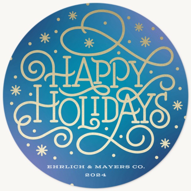 Swirly Season Business Holiday Cards