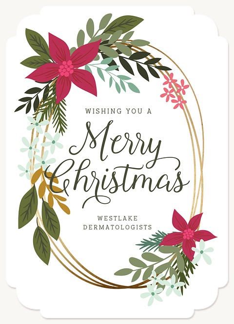 Fresh Foliage Business Holiday Cards