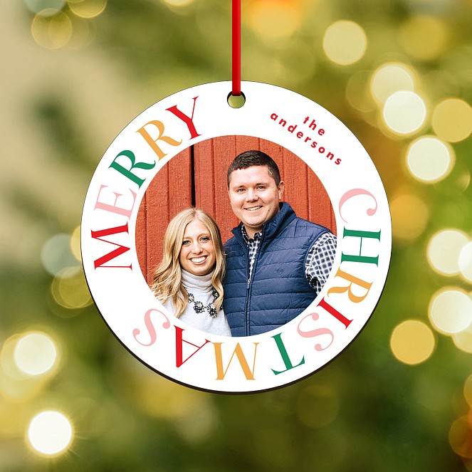 Colorful & Bright Personalized Ornaments