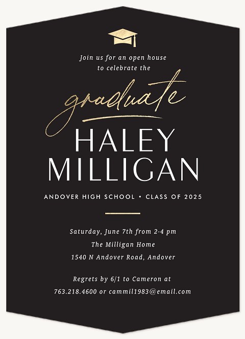 Sleek Grad Graduation Cards