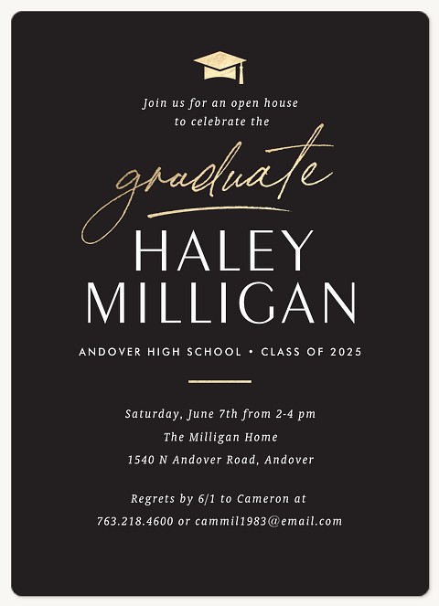 Sleek Grad Graduation Cards