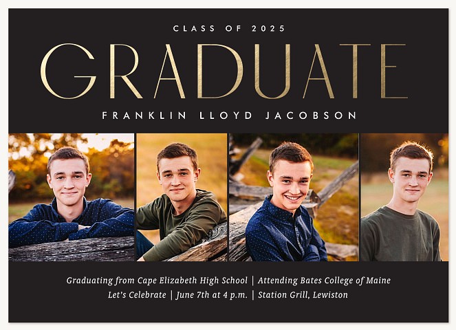 Shimmering Grad Graduation Cards