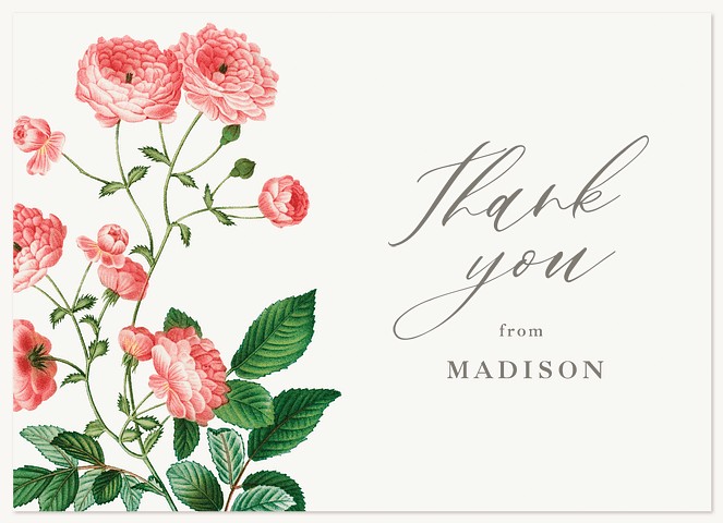 Vintage Florals Thank You Cards 