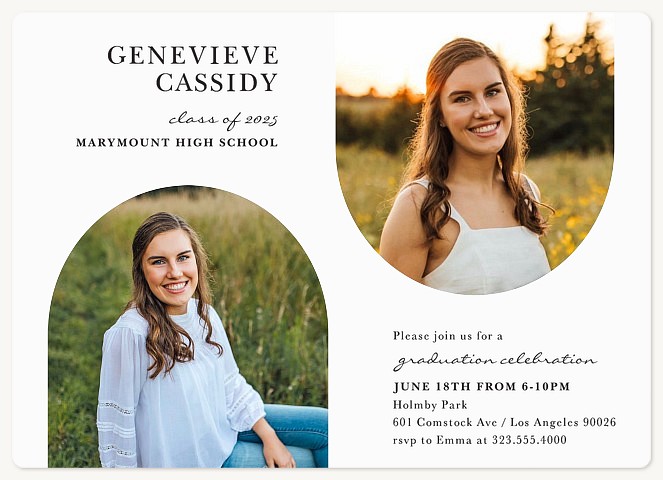 Arch Overlay Graduation Cards