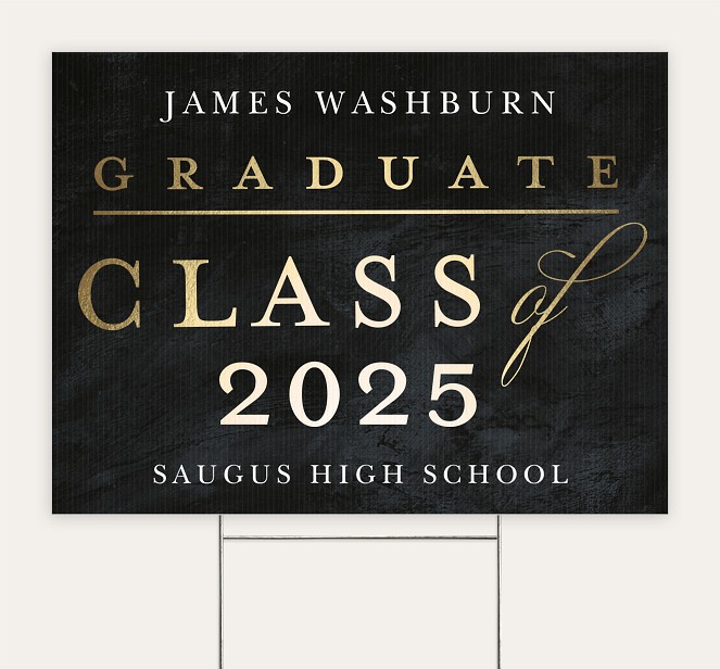 Classy Chalkboard Custom Yard Signs