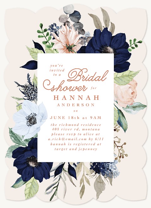 Blooming Bouquet Bridal Shower Invitations