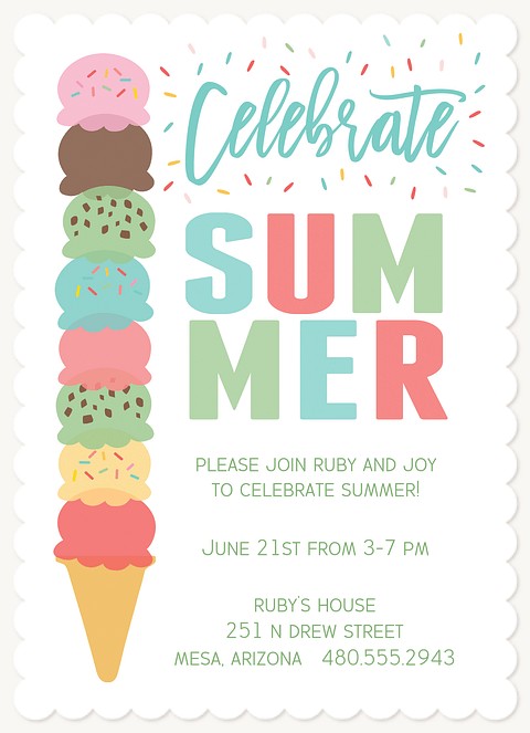 Summer Soirée Invitations