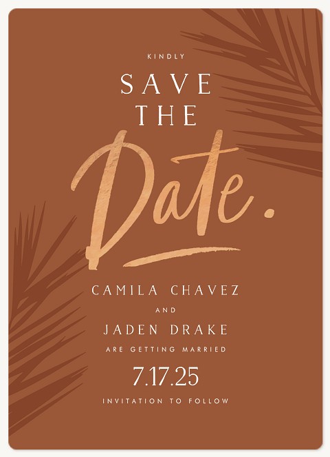 Shining Palm Save the Date Magnets