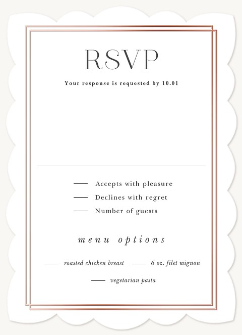 Intertwined Wedding RSVP Cards