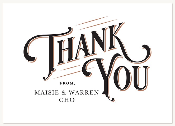 Engraved Thank You Cards 