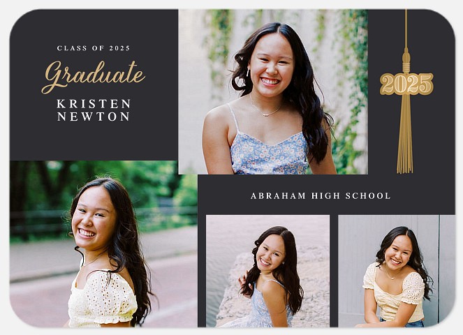 Golden Tassel Graduation Cards