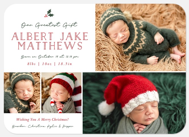 Our Greatest Gift Holiday Photo Cards