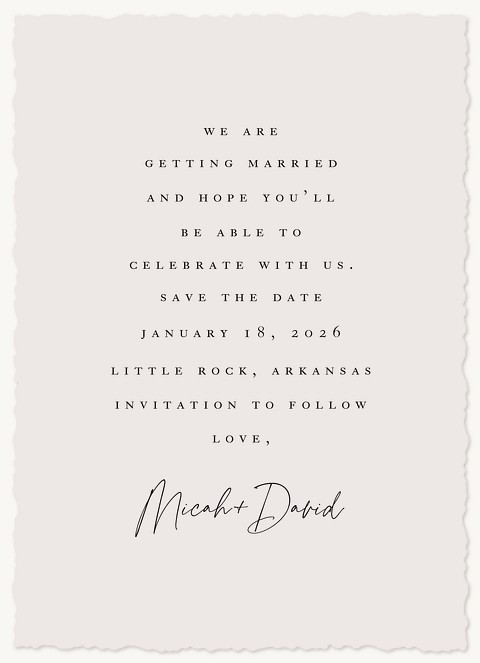 Love Note Save the Date Cards