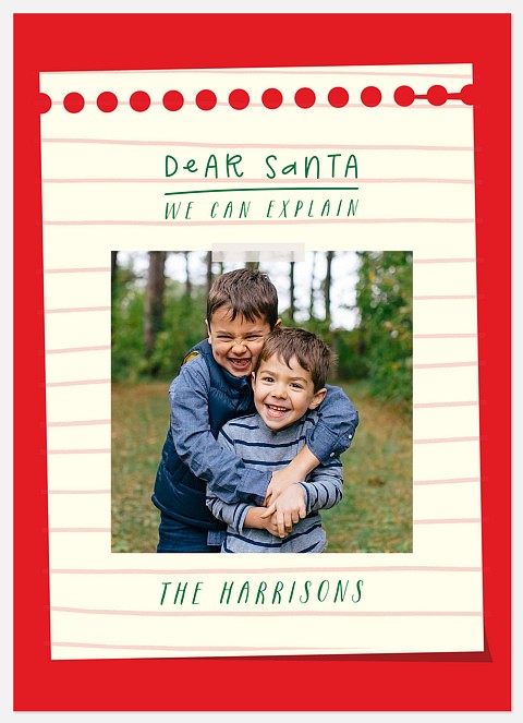 Dear Santa Holiday Photo Cards